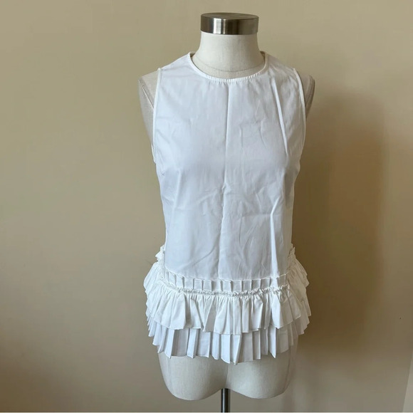 New! Aquilano Rimondi Ruffle Top 26002 - Picture 2 of 9